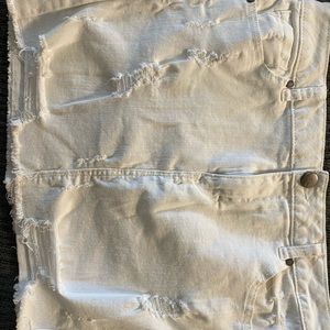 1822 denim size 29 white jean skirt